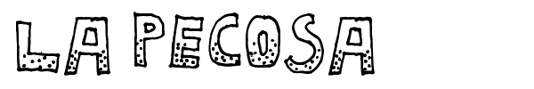 La Pecosa font preview